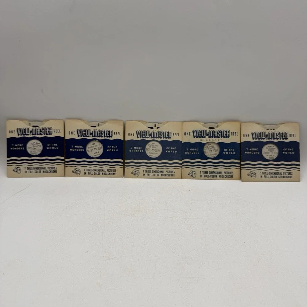 VTG Sawyer's View-Master Reel 1940's 1950's Quebec Alberta Area Canada Lot‎ (5)